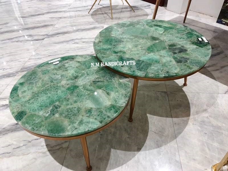 Green Quartz Table Top, Side Table Top , Coffee Table Top, Patio Table, Lovely Gift, Gift For Her,  Home Decor, Office Decor, Family Gift