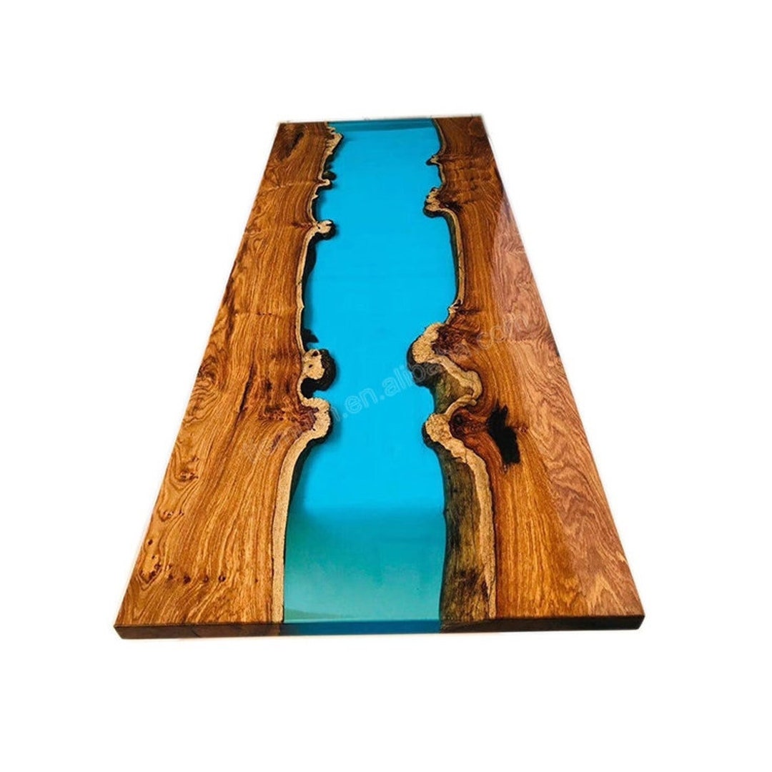 Blue Ocean Dining Table Top Blue Resin River Table Hallway Etsy