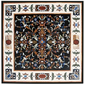 Marble Coffee Table, Fine Art Table Top, Pietre Dura Art, Gems Stones Inlay, Living Room Table, Coffee Table, Center Table, Garden Table