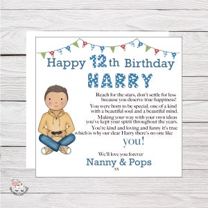 Carte d’anniversaire pour joueur, carte d’anniversaire pour fils, fille, toute relation, carte d’anniversaire de joueur, 16e 18e, carte de fan de joueur de jeu