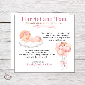 Carte de félicitations d'adoption, vous allez être de nouveaux parents, bébé fille, garçon, carte de félicitations d'adoption, nouvelle petite carte de famille