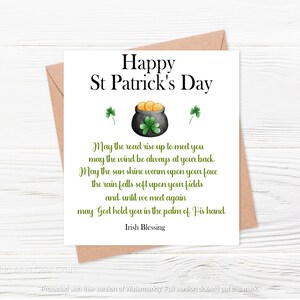 Carte de la Saint-Patrick, Joyeuse Saint-Patrick, Saint-Patrick, 17 mars, Saint-Patrick, Cartes irlandaises, Carte de la Saint-Patrick, Irlande