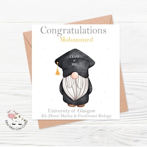 Carte de fin d’études, félicitations pour votre fils, petit-fils, neveu, remise des diplômes Félicitations Carte personnalisée pour diplômés