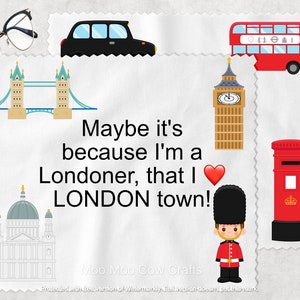 Personalized London Gift Lens Cloth: Fun Glasses Cleaner