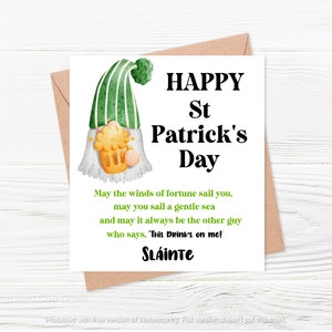 Carte de la Saint-Patrick, Joyeuse Saint-Patrick, Saint-Patrick, 17 mars, Saint-Patrick, Cartes irlandaises, Carte de la Saint-Patrick, Irlande