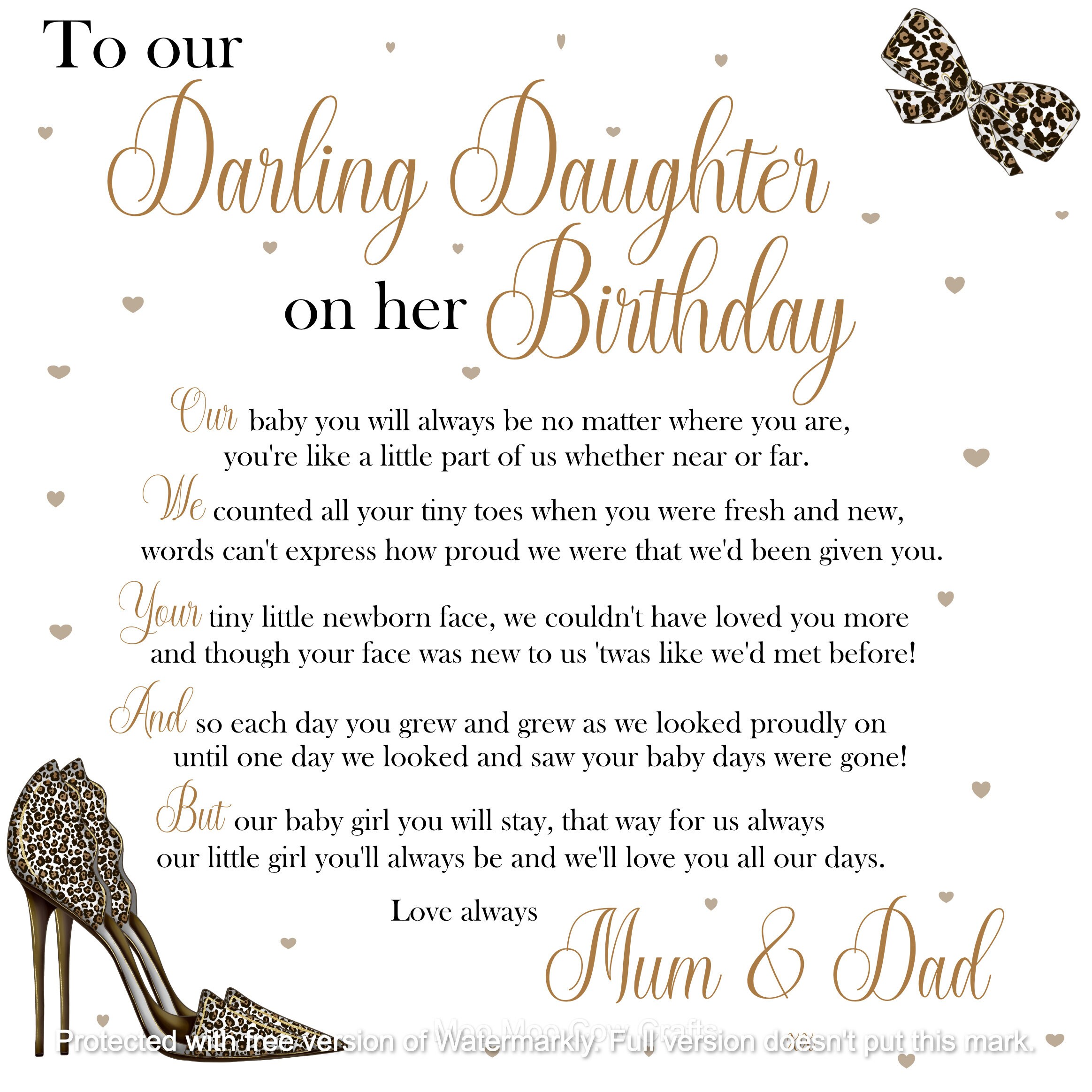 thumbnail image 2 of NEW DESIGN To A Very Special Daughter On Her Birthday A5 Card Birthday 2 of 11