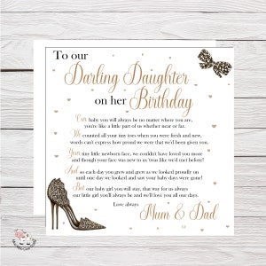 Carte de joyeux anniversaire fille pour les 18 et 21 ans, carte à une fille merveilleuse, emballage de chocolat personnalisé, badge d'anniversaire, grande carte