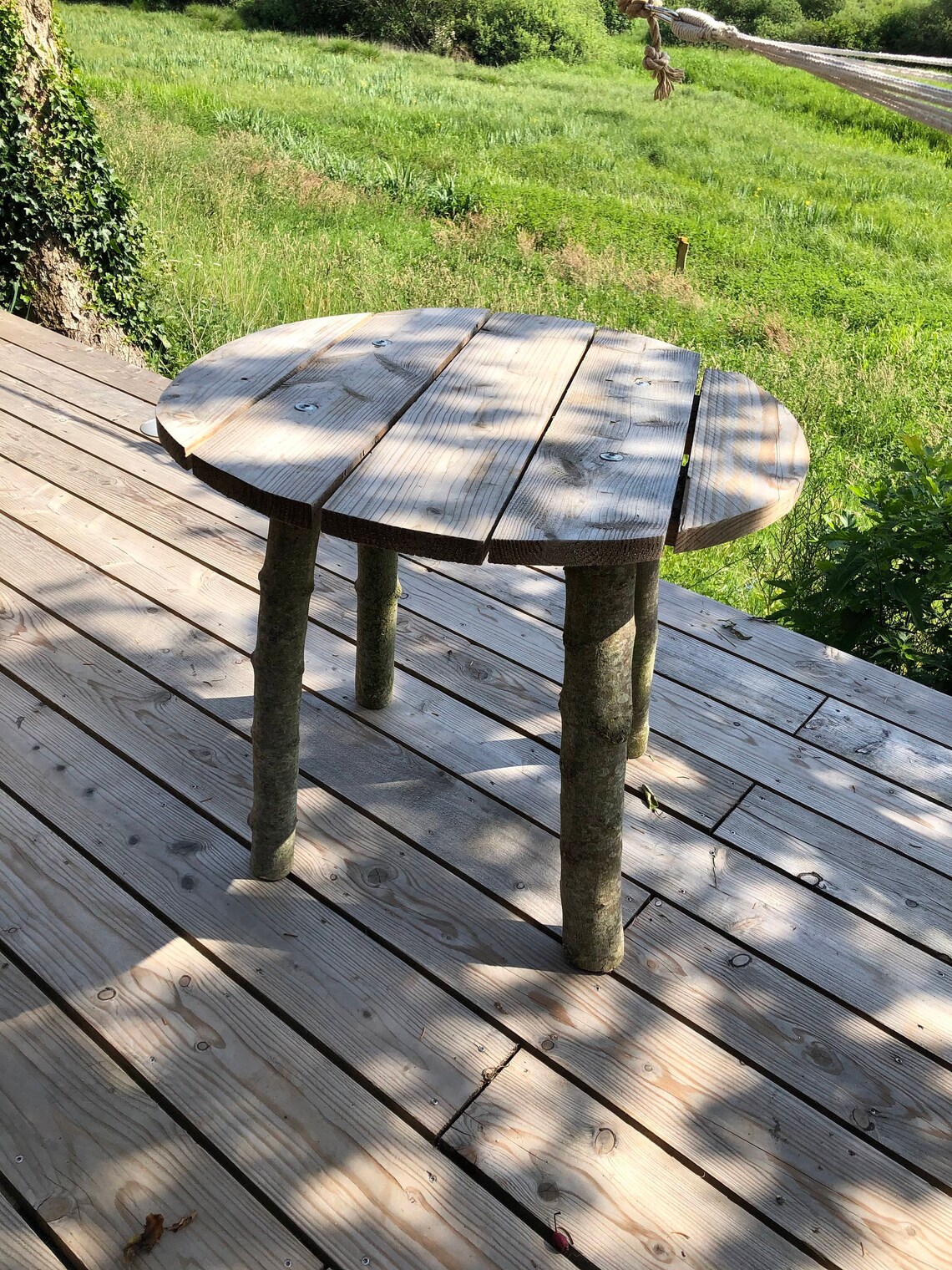 Holz Beistelltisch Kleiner Gartentisch Kleiner Esstisch Etsy