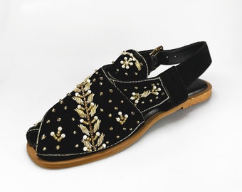 Buy Women's Traditional Handmade Peshawari Chappal Sandals Made - Main Image