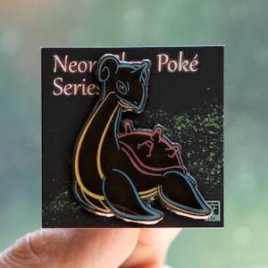 Neon Glow Laprs Enamel Pin