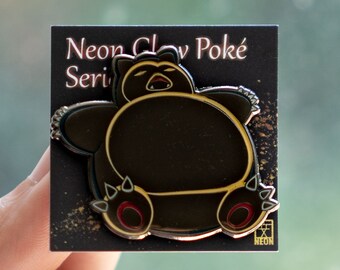 Neon Glow Snorl Enamel Pin