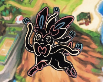 Neon Glow Evolutions Type:Sylph Enamel Pin
