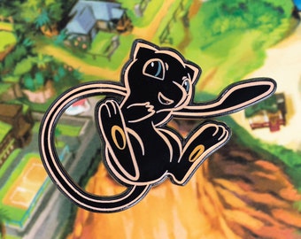 Neon Glow Mu Enamel Pin