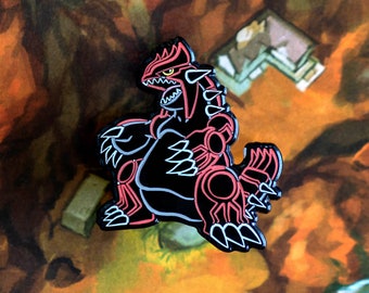 Neon Glow Legendary Continent Enamel Pin