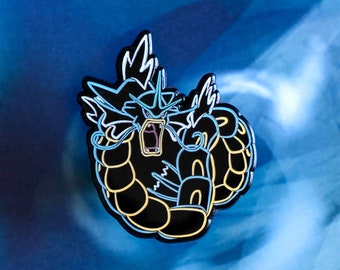 Neon Glow Gyara Rage Enamel Pin