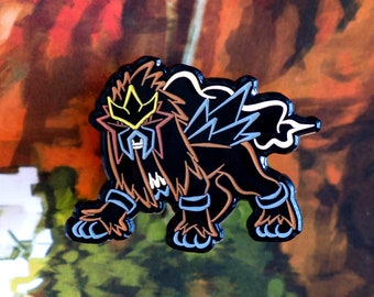 Neon Glow Legendary Volcano Enamel Pin