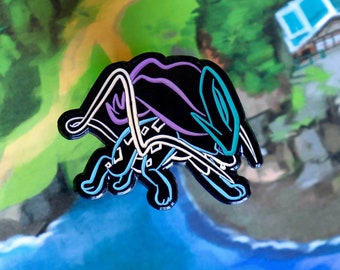 Neon Glow Legendary Aurora Enamel Pin