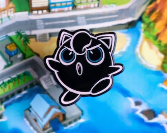 Neon Glow Jiggi Enamel Pin