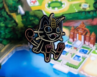 Neon Glow Meow Enamel Pin