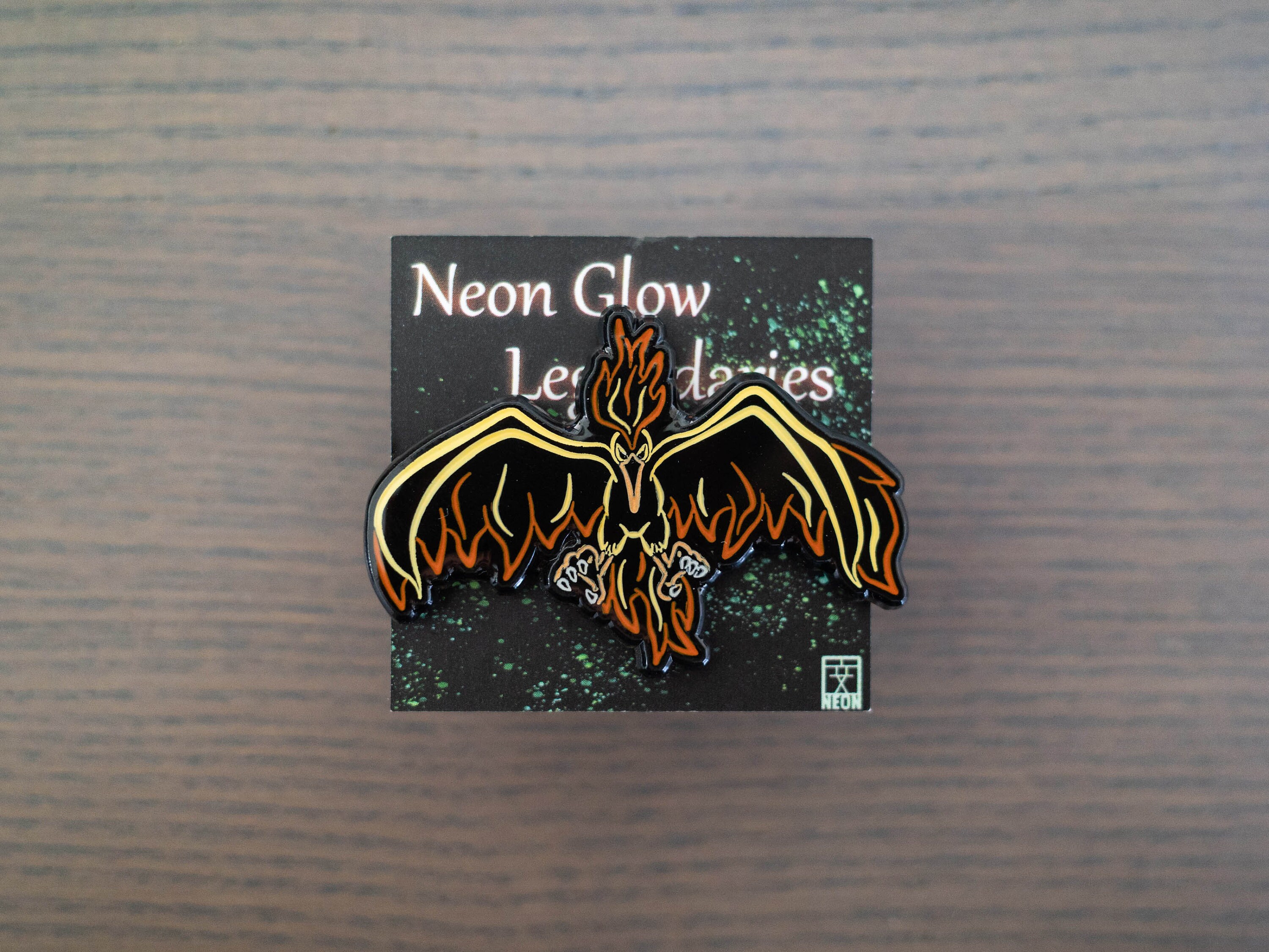 Neon Glow Legendary Flame Enamel Pin - Etsy