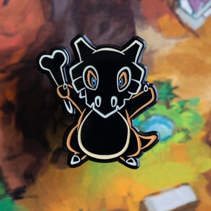 Neon Glow Cubo Enamel Pin