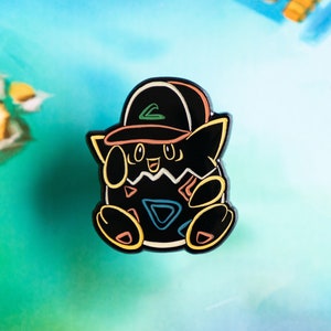 Neon Glow Toge Hat Enamel Pin