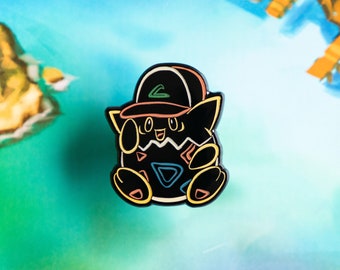 Neon Glow Toge Hat Enamel Pin