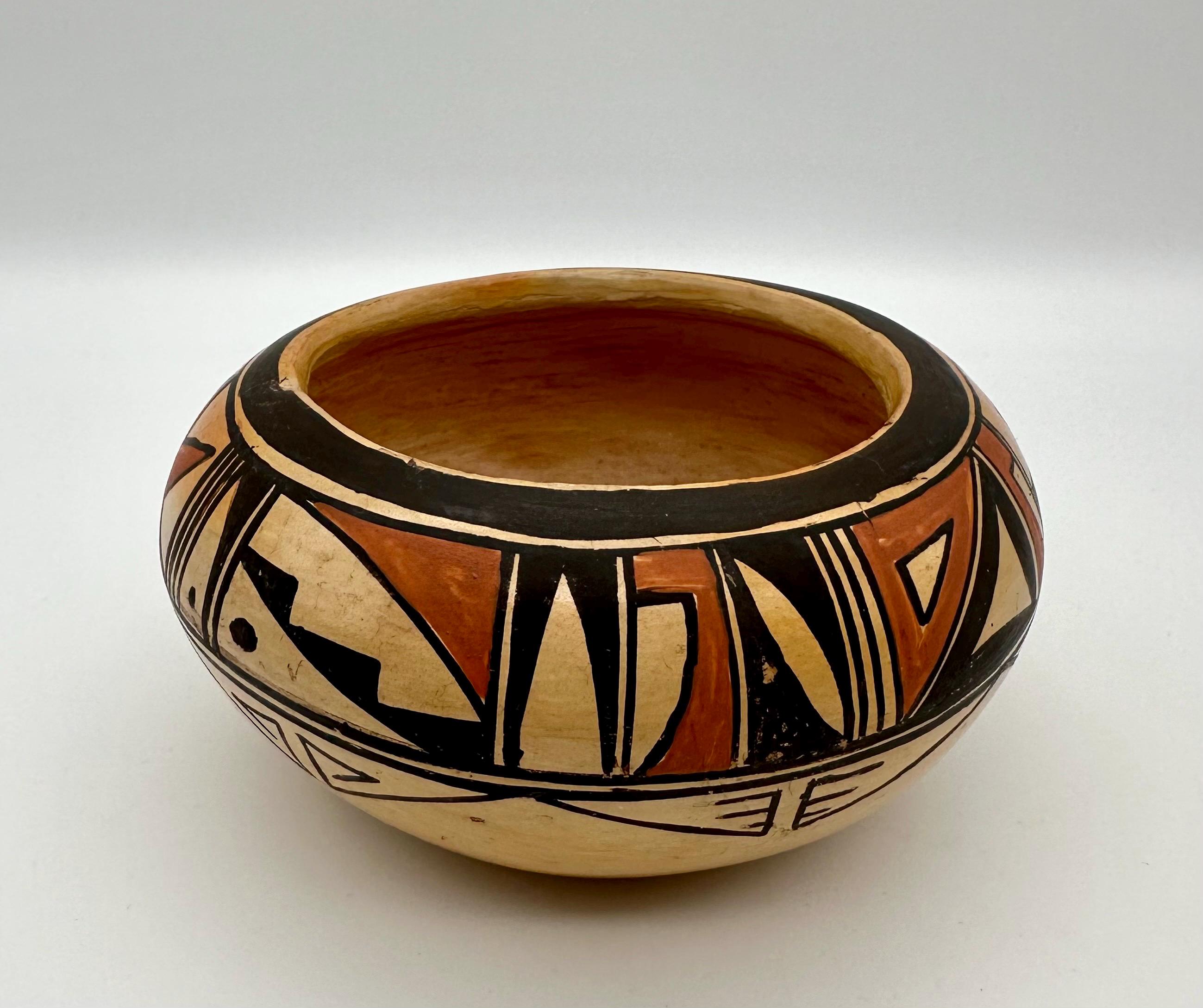 Hopi Pottery Native Bowl by - ボウル Ida Large American – うつわ 