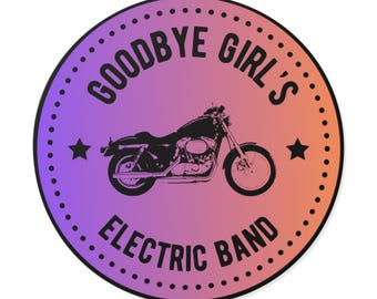 Goodbye Girl's Electric Brand Logo Round Vinyl Sticker | Tori Amos Gasoline Girls / Tempest