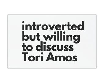 Introverted But Willing to Discuss Tori Amos Car Magnet - Cute Auto Decor, Music Lover Gift, Fun Vehicle Accessory, Funny Car Decor, [...]