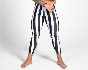 Black White Leggings - Etsy Australia