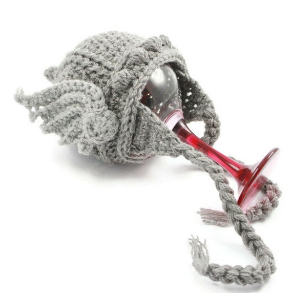 Crochet Thor Inspired Hat Grey Thor Helmet God of Thunder Costume Hat Size Newborn To Adult