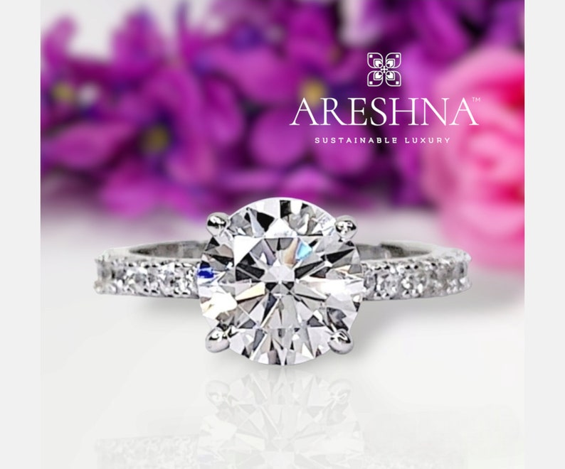 2 Carat Round Cut Lab Created Diamond Engagement Ring Wedding Ring 2-carat-round-cut-lab-created-diamond-engagement-ring-wedding-ring