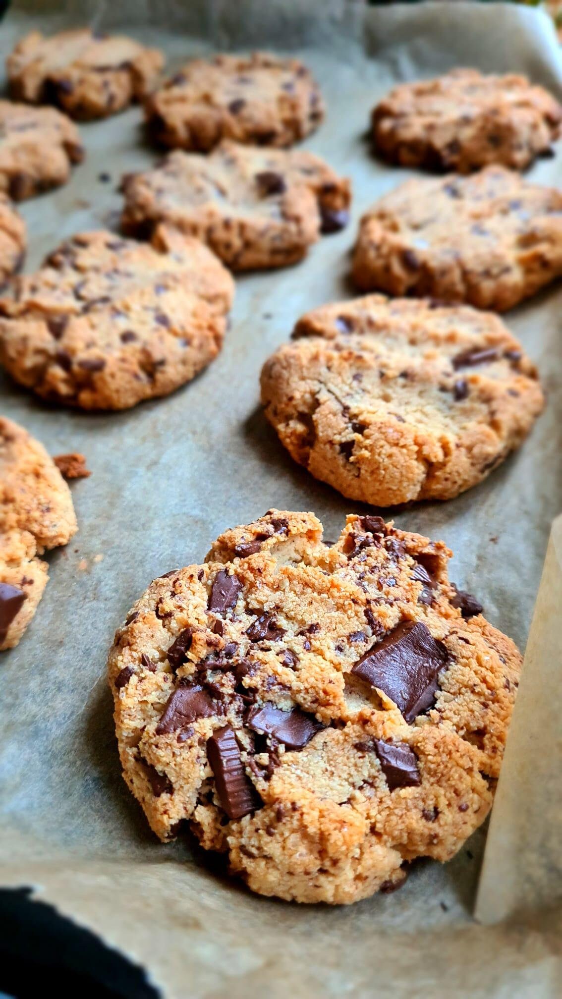 Almond Flour Vegan Oat Flour Chocolate Chip Cookies Cookie Dough