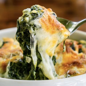 RECIPE Vegan Spinach Cheese Bake – Creamy, Gooey, Plant-Based Comfort Food, Perfect for Dinner or as Side Dish, Nut-Free & Dairy-Free