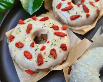 REZEPT Gesunder Donut VEGAN | Einfaches No-Bake Donut Tutorial | Gesund & Lecker! Dessert für Naschkatzenliebhaber! Sofort PDF Download