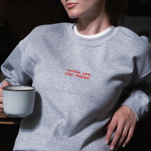 Custom Embroidered Sweatshirt: Personalized Text Jumper