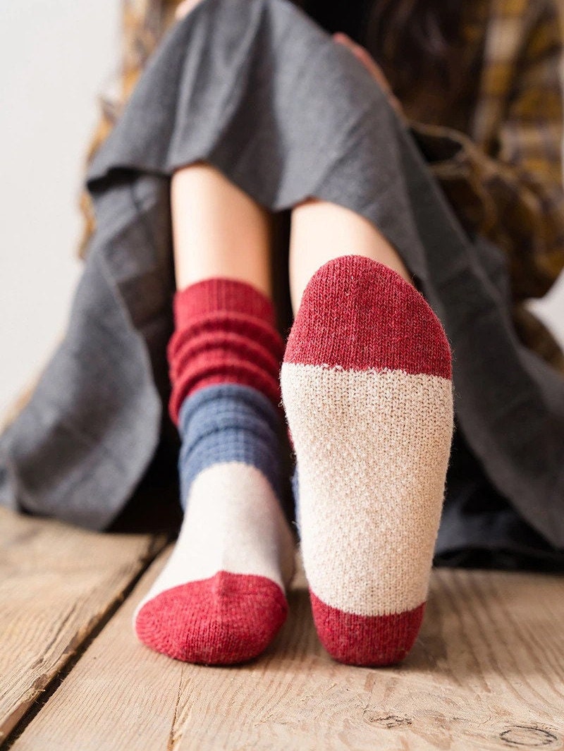 Luxury Wool Socks High Quality Unisex Warm Winter Fluffy Etsy UK
