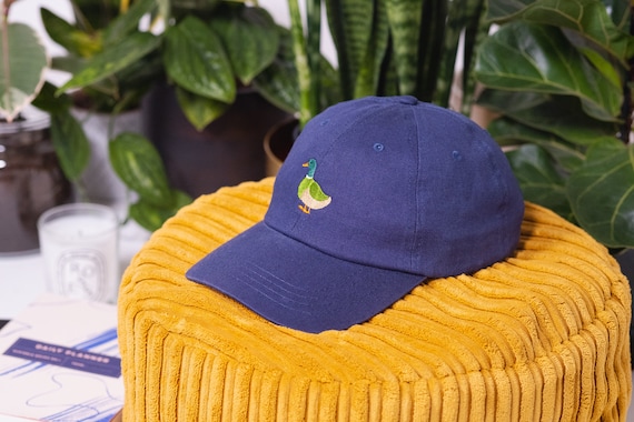 Cotton Cap Duck Embroidery Design Embroidered in UK Cotton Snapback, Dad  Hat, Summer Hat, Baseball Cap, Cool Cap Gift Idea for Him Her 