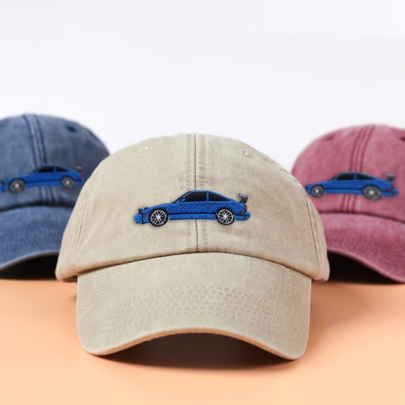 Voiture de course rétro Casquette de baseball en coton vintage brodée  Broderie de chapeau de papa style délavé au Royaume-Uni Idée cadeau pour  lui et pour ses amis -  Canada