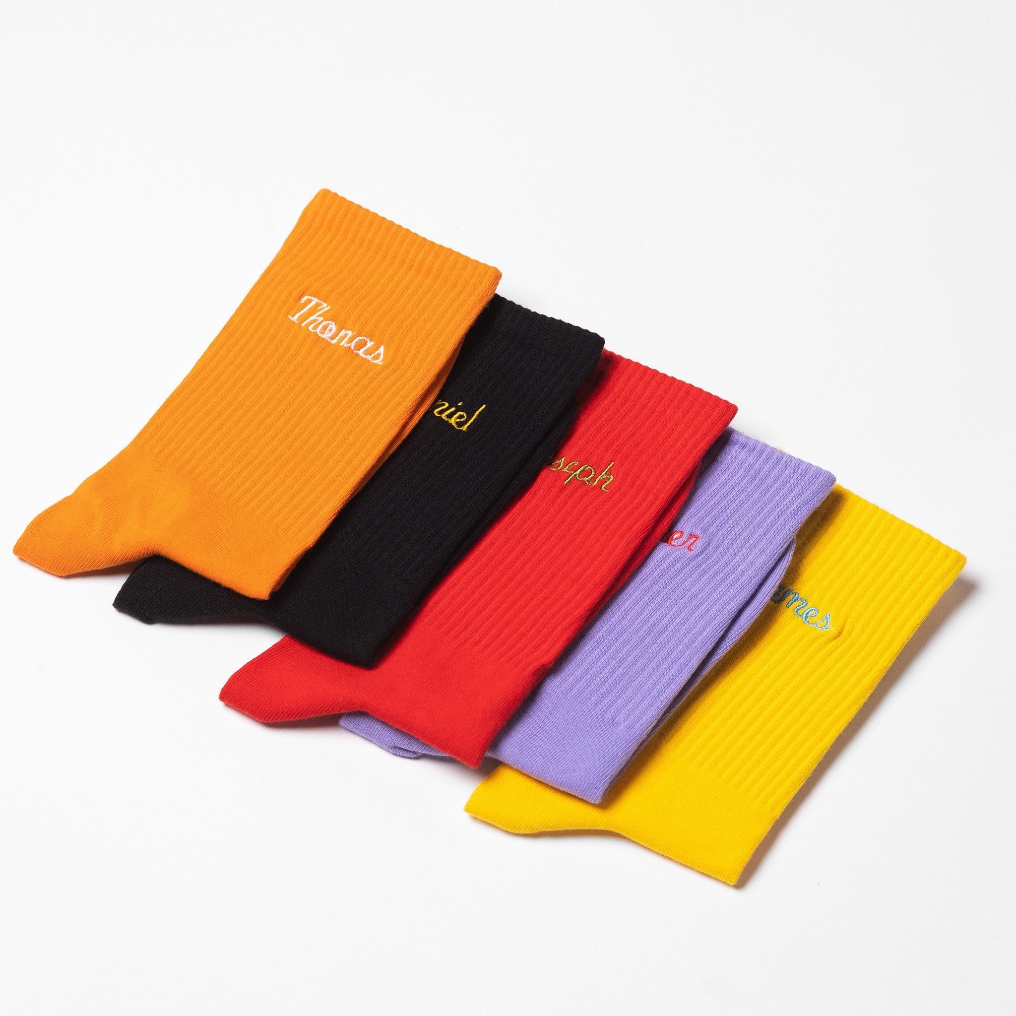 Mens Custom Name Socks Custom Embroidered Name on Soft Etsy UK