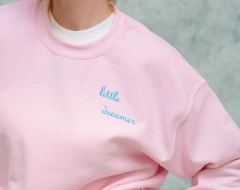 Op maat gemaakt sweatshirt - Unisex op maat geborduurde superzachte trui met gepersonaliseerde borduurtekst op de linkerborst