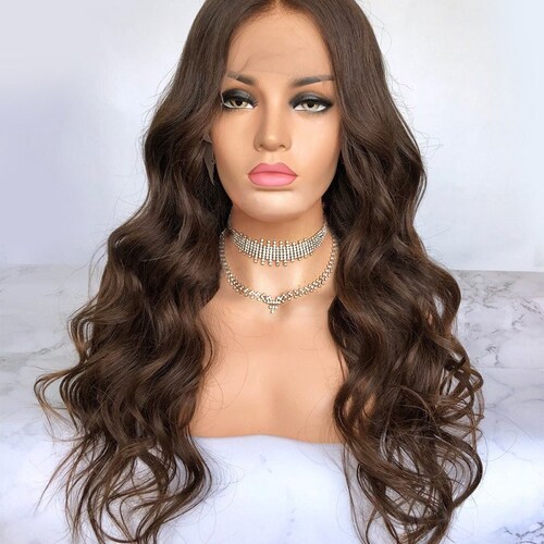 Natural Hair Loss Wigs Alopecia Wigs Brown Wigs With Etsy