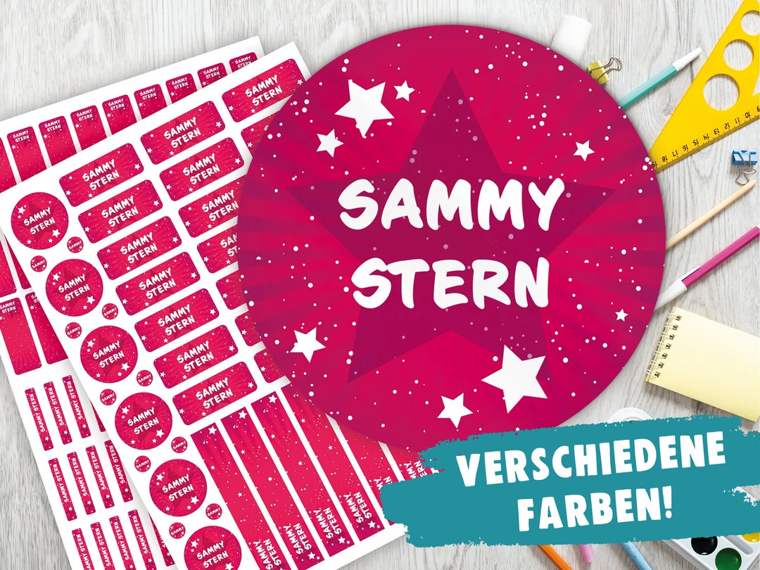 Start Set Sticker School Starter Set: 126 Stickers or Pen Set 140 Stickers / Name ...