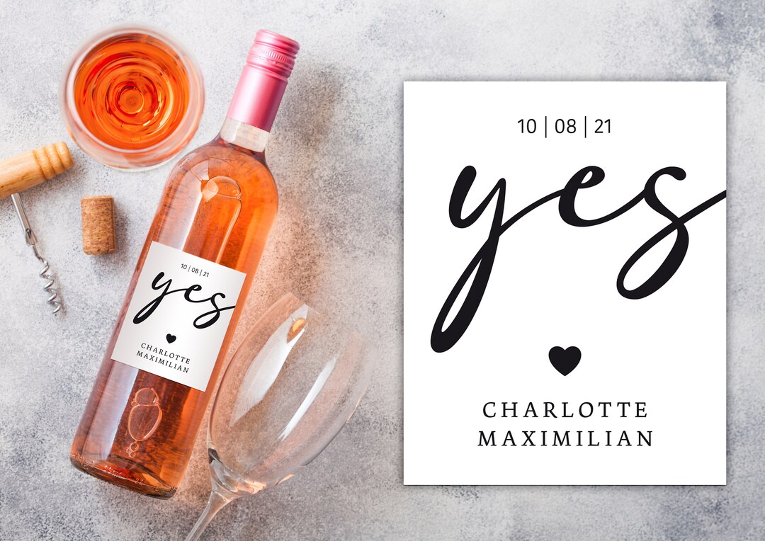 Wine Labels / Sparkling Wine Labels / Wedding / 12 Pcs / Personalized