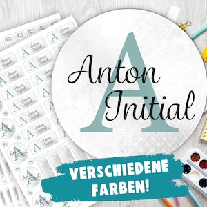Schulstarter-Set: 126 Aufkleber oder Stifte-Set 140 Aufkleber / Namensaufkleber / personalisiert / Initial