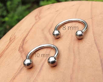 Horseshoe/ Piercing / Titanium / Barbell