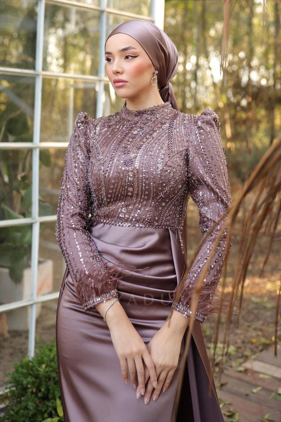 dress hijab satin