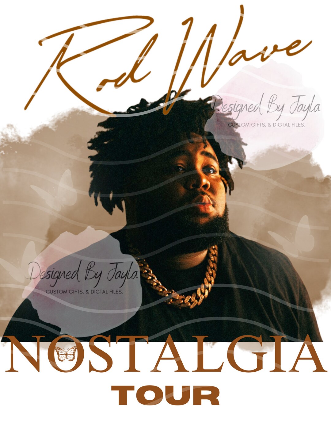 Rod Wave, Png, Nostalgia Tour, Nostalgia, Cut File, Tshirt, Digital