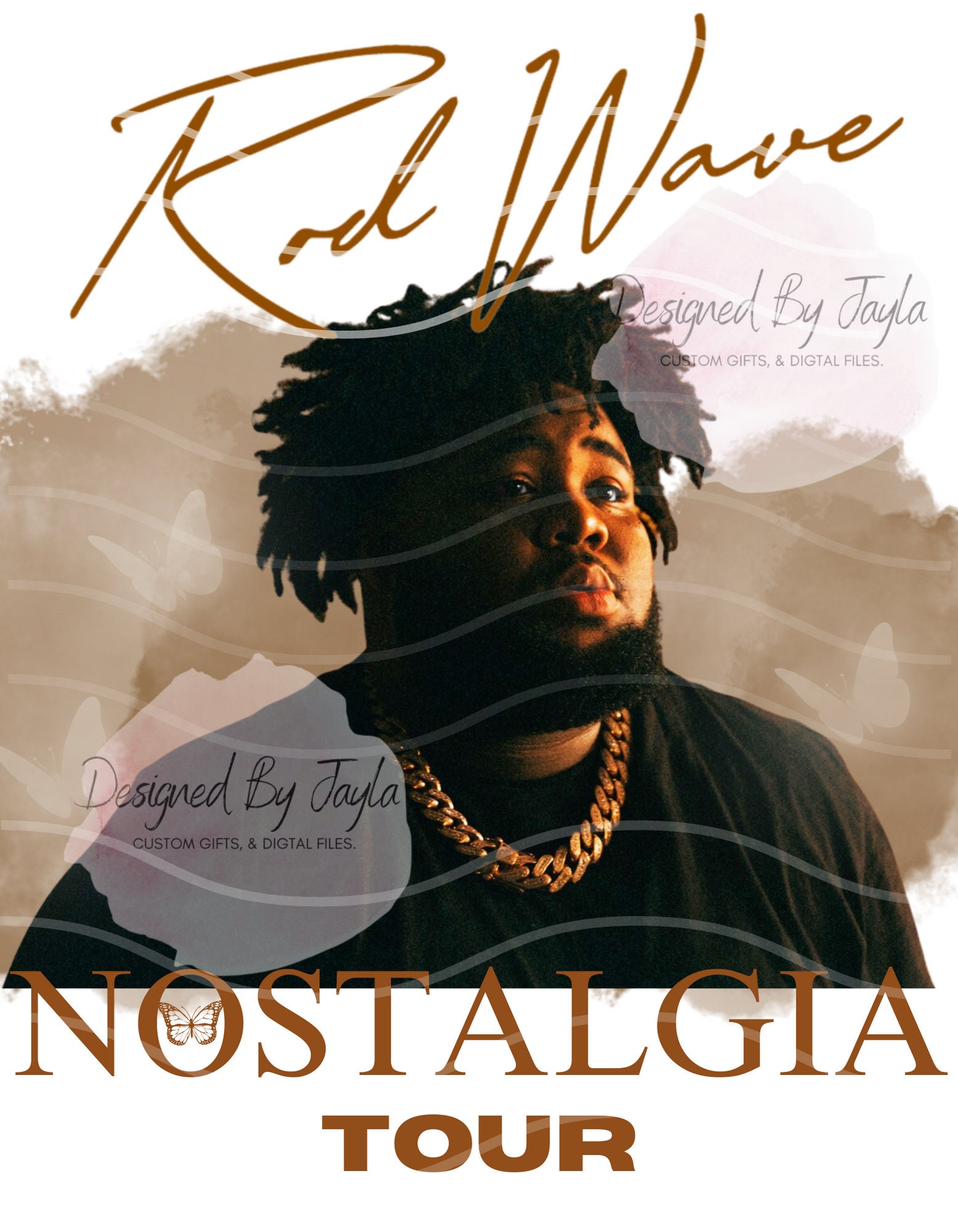 Rod Wave, Png, Nostalgia Tour, Nostalgia, Cut File, Tshirt, Digital